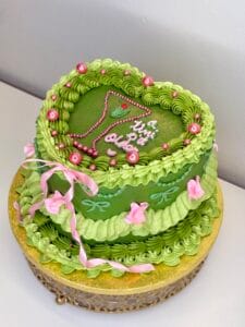 Romantic Heart Shaped Cake